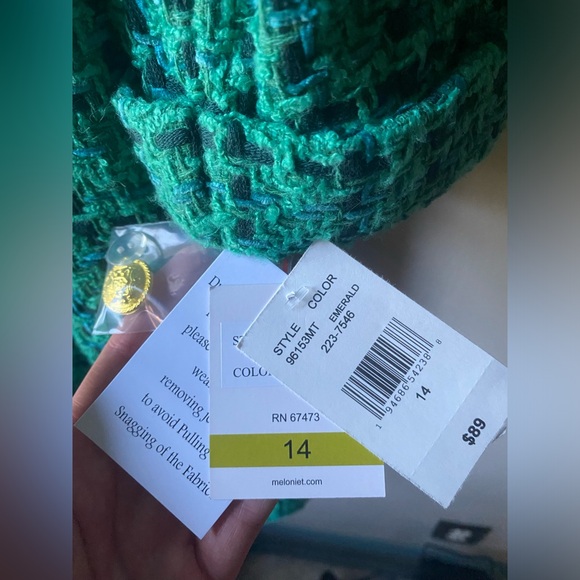 Maison Tara Double-Breasted Tweed Blazer Dress - Picture 7 of 7